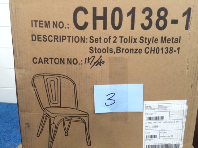 lot 3 image: Alandra 2 Side Chair Color Bronze