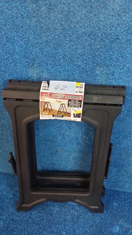 lot 62 image: King Kraft Folding Sawhorses