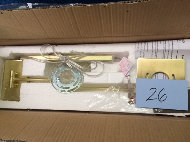 lot 26 image: Cue LED Swing Arm Light Finish Brushed Brass