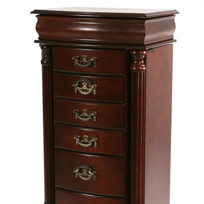 lot 79 image: Mullane Jewelry Armoire with Mirror by Rosalind Wheeler