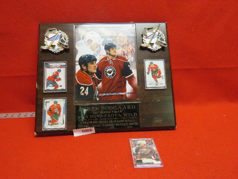 Derek Boogaard Wild Plaque-Autographed