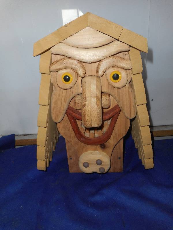 SEA HAG BIRD HOUSE MADE FROM CEDAR