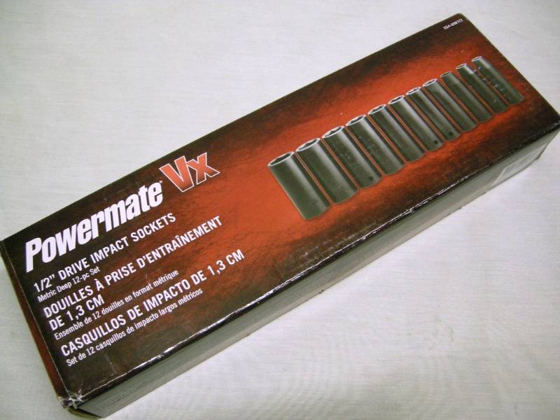 lot 17 image: Powermate VX 12 Metric Impact Sockets