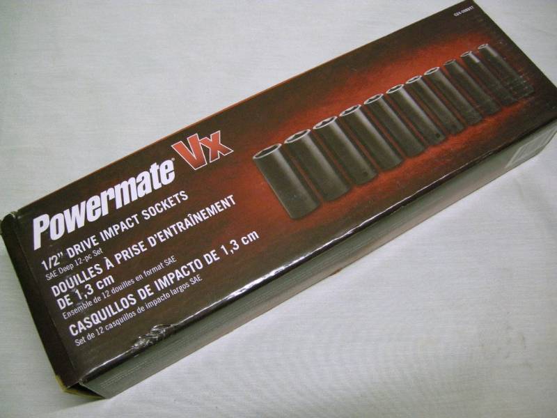 lot 18 image: PowerMate VX 12 SAE Impact Sockets