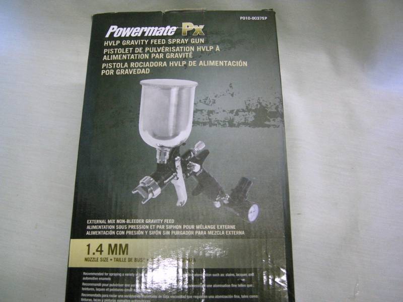 lot 76 image: PowerMate PX HVLP Gravity Feed Spray Gun