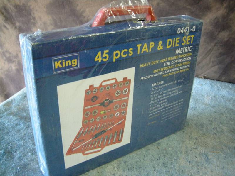 lot 102 image: King 45pc Tap & Die Set