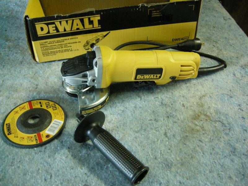 lot 107 image: DeWalt Angle Grinder
