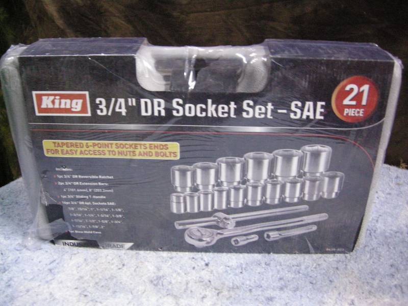 lot 117 image: King 34 Drive Socket Set SAE