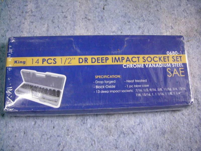 lot 118 image: King 12 Drive Deep Impact Sockets