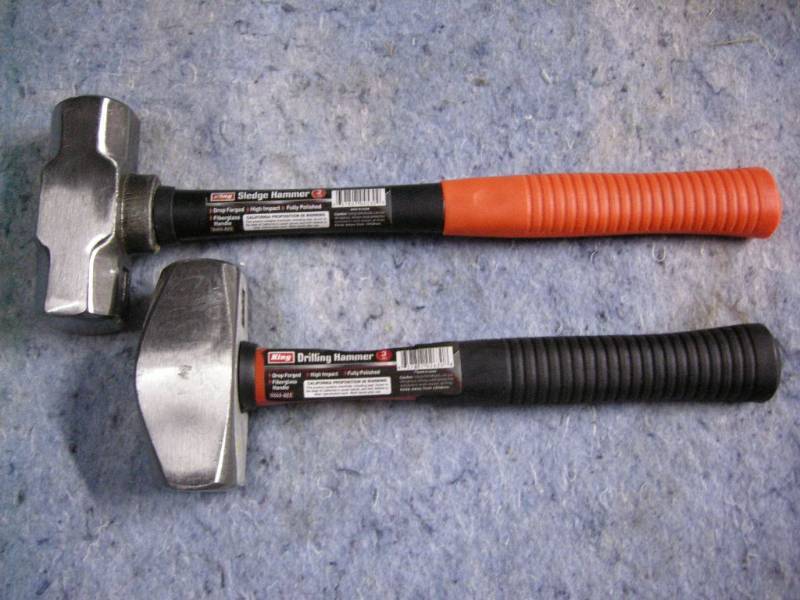lot 134 image: King Sledge and Drilling Hammers