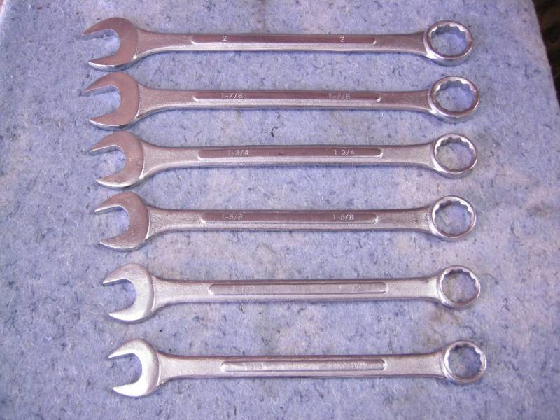 lot 148 image: Large Combination Wrenches