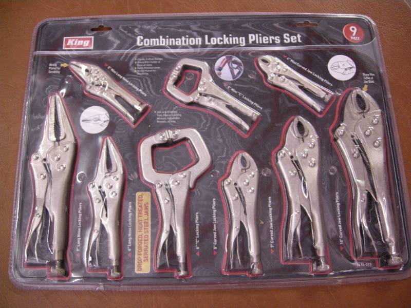 lot 167 image: Combination Locking Pliers Set