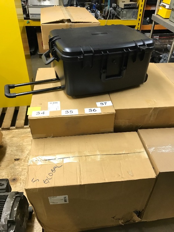 lot 34 image: LOT OF 2 latching hard travel cases