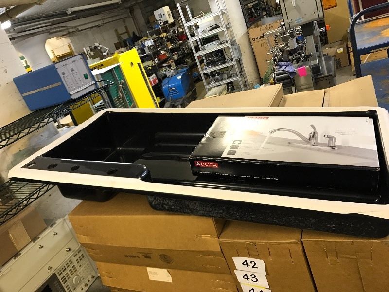 lot 42 image: Black ABS sink kit