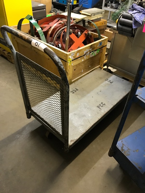 lot 61 image: Metal warehouse cart