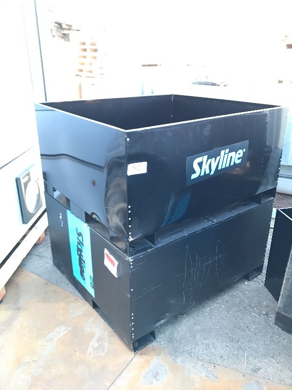 lot 52 image: 2 metal bins