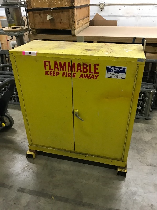 lot 8 image: Flammable safety storage cabinet