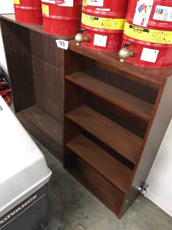 lot 93 image: 2 wooden shelves