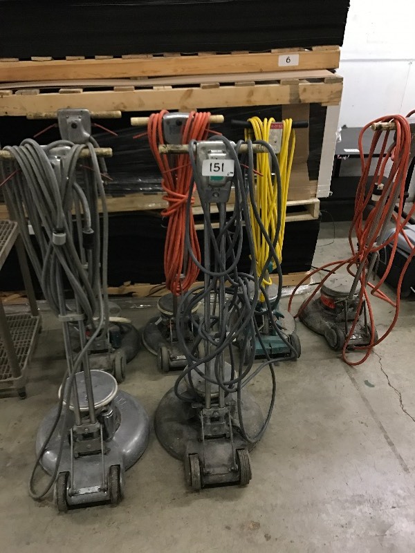 lot 151 image: Lot of 6 floor burnishers