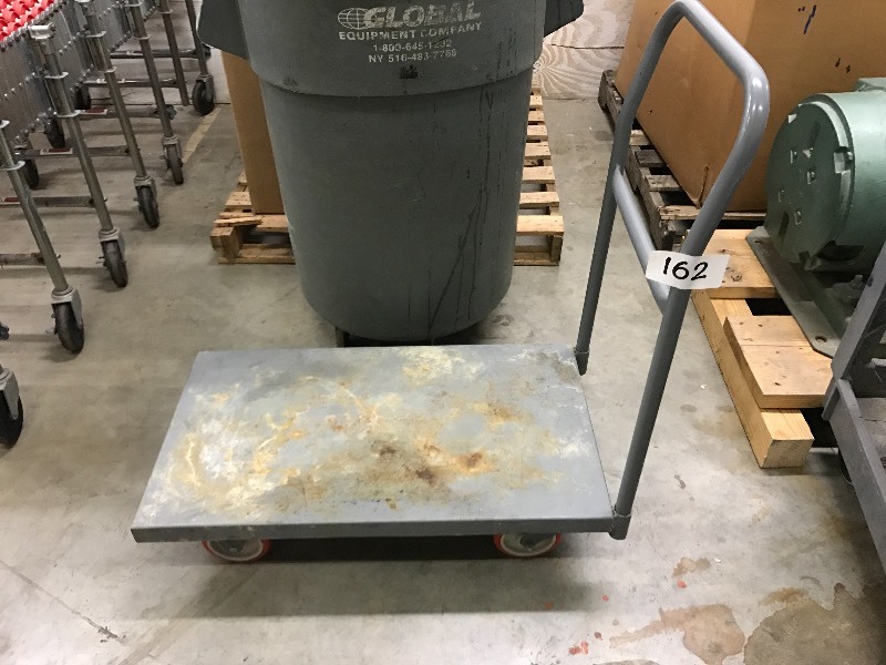 lot 162 image: Metal warehouse cart