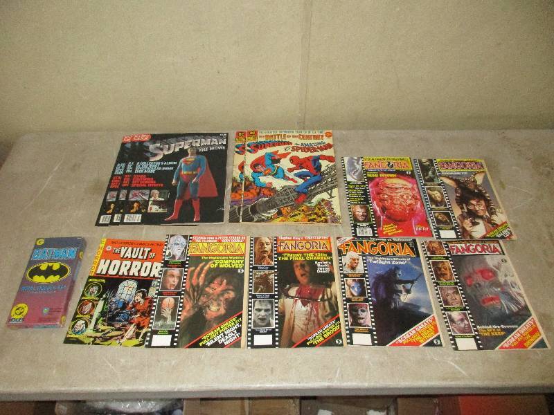 comic books and batman metal figure set