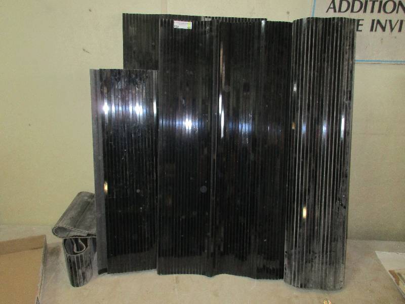 mirrored decorative tamber panels w Velcro - used to hide legs on table