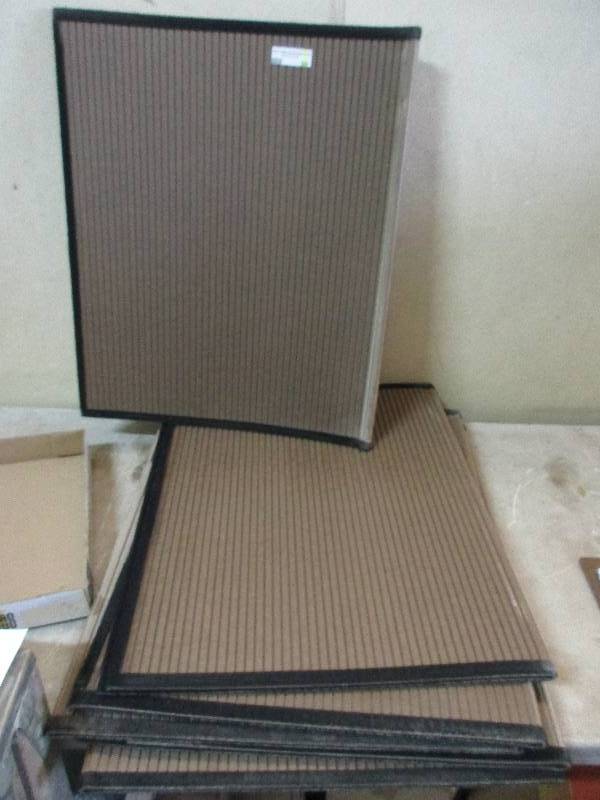 6 - 4 sections of decorative tamber panels w Velcro - used to hide legs on table