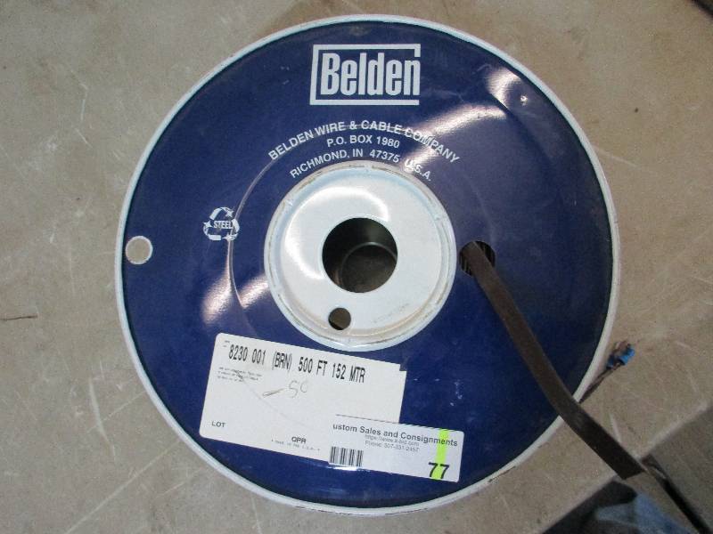belden cable spool unknown amount left