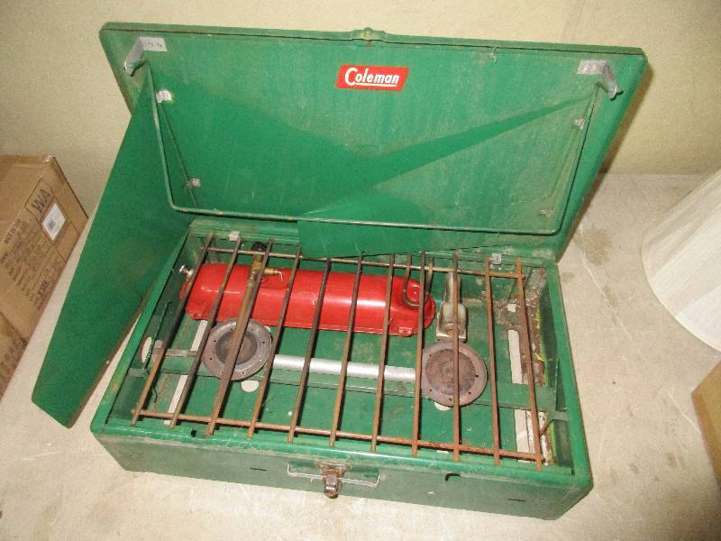 pump style camp stove by Coleman
