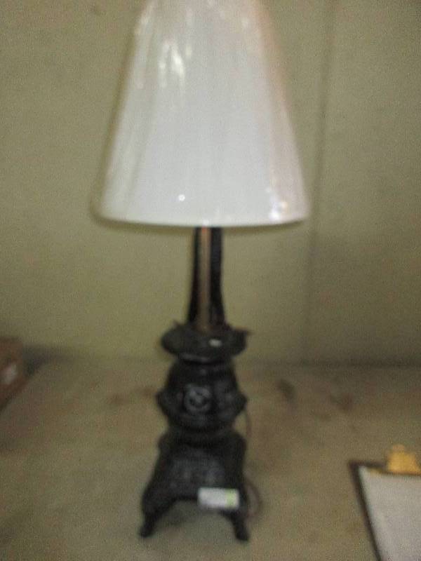 vintage lamp w new shade