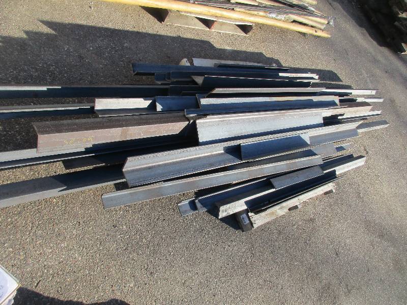 pallet of angle iron various sizes and thicknesses