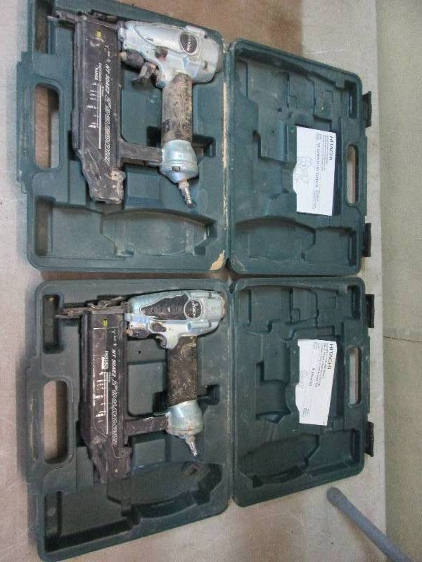 2 hitachi nail guns