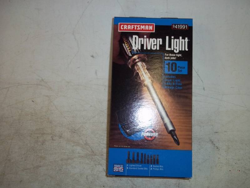 lot 82 image: Craftsman Driver Light 10 piece set