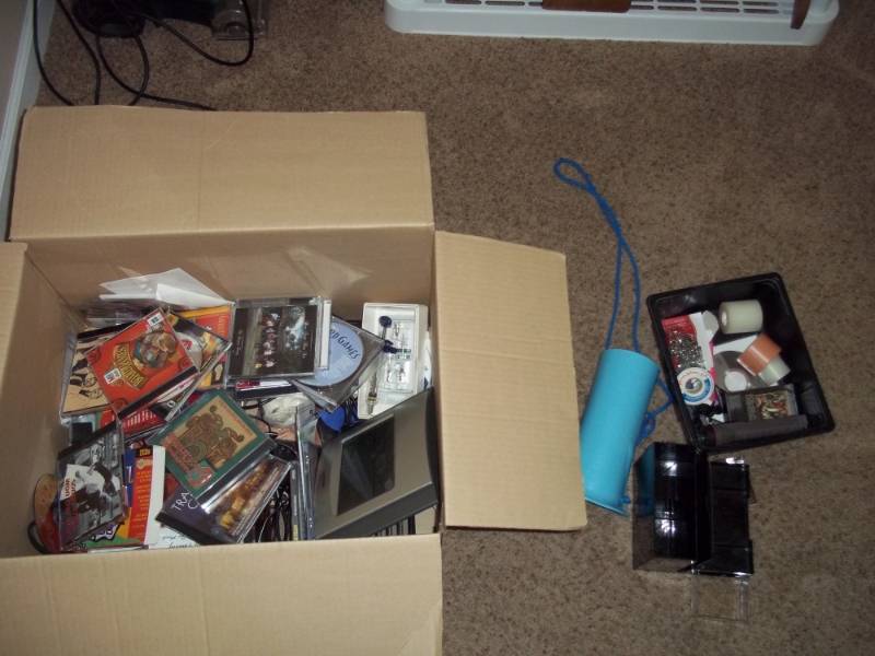 lot 127 image: CDs, Clock, Flashlight and ext