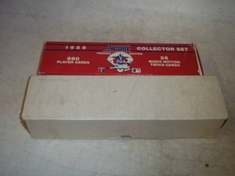lot 157 image: Vintage Baseball cards, 1988 Score and 1991 upper Deck, Complete, 2 boxes of Baseball Cards