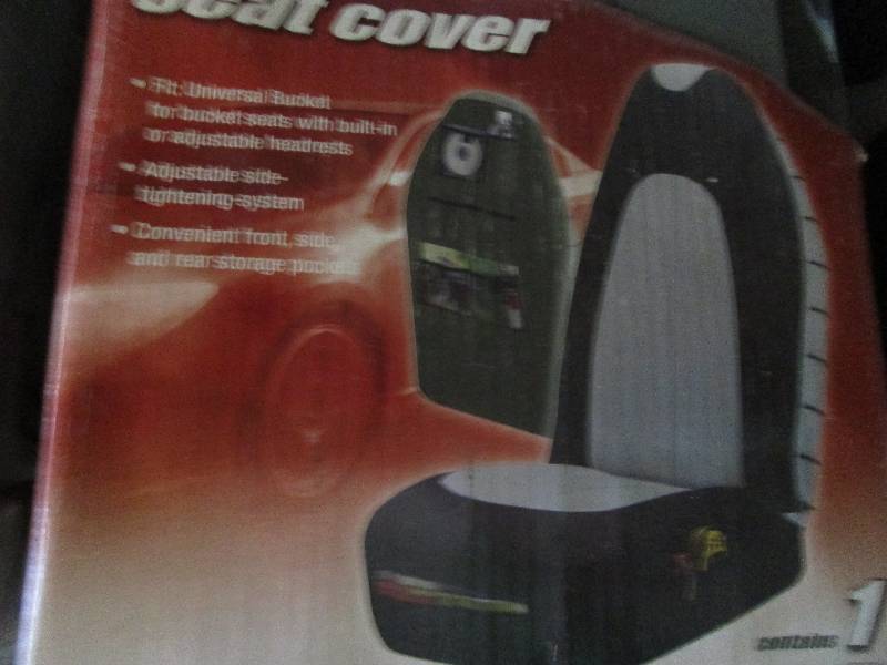 2 matching seat covers