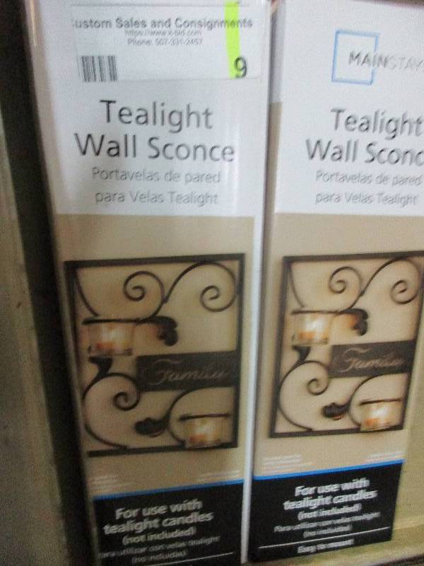 2 tea light wall decorations