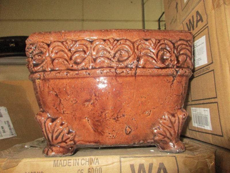 4 ceramic planters