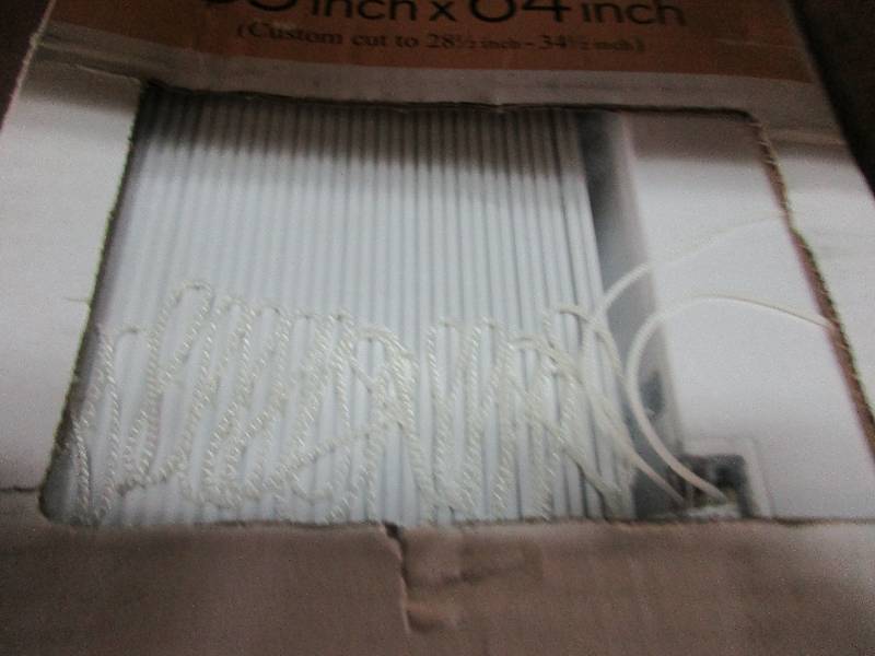 3 - 2 white blinds 35x64   34x64   36x64