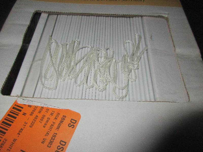 3 - 2 white blinds 31x64   31x64   29x64