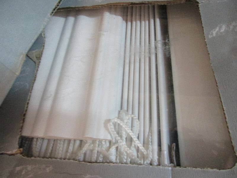 3 - 2.5 white blinds all 47x64