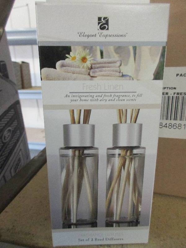 10 packs of 2 fragrance diffusers - fresh linen