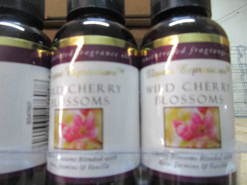 50 bottles of wild cherry blossom fragrance oil