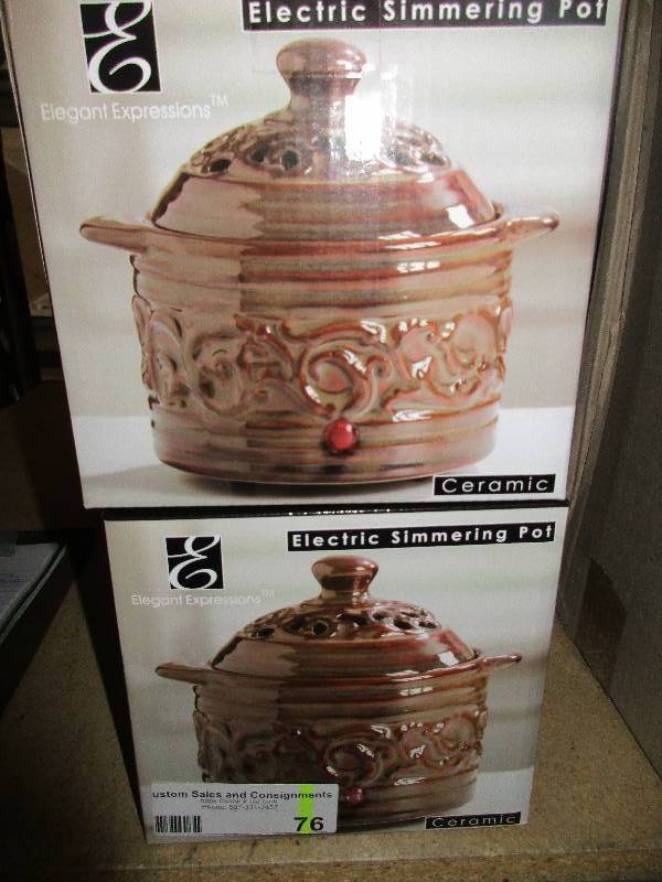 2 electric simmering pots for liquid potpourri FEBRUARY RETURNS 2