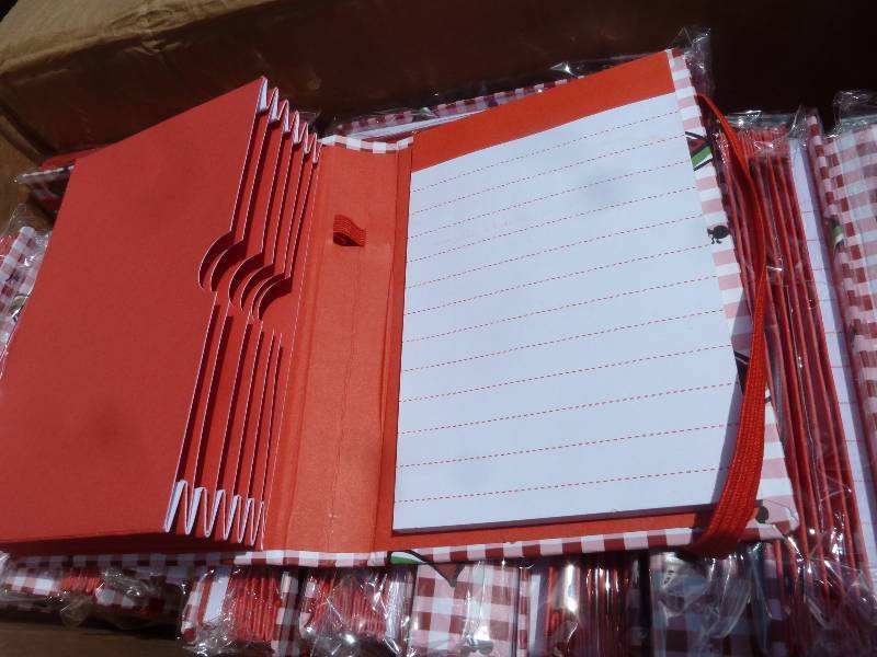 100 coupon holders with notepad, cu...