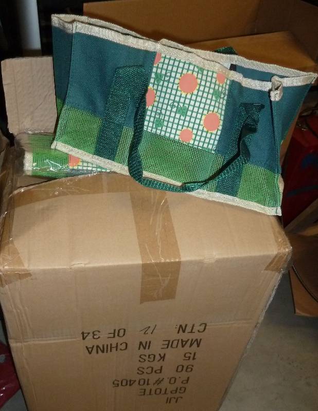 90 tote bags - canvas and nylon - m...