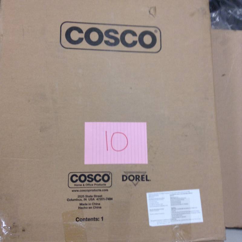lot 10 image: Cosco Retro Counter ChairStep Stool, Red  new