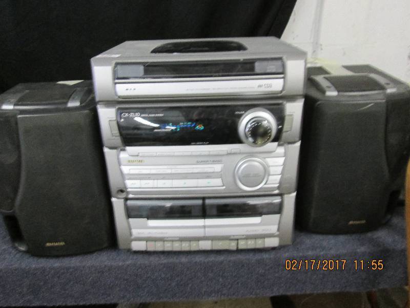 lot 19 image: awia super tbass cx-zl10 3 disc cd ...