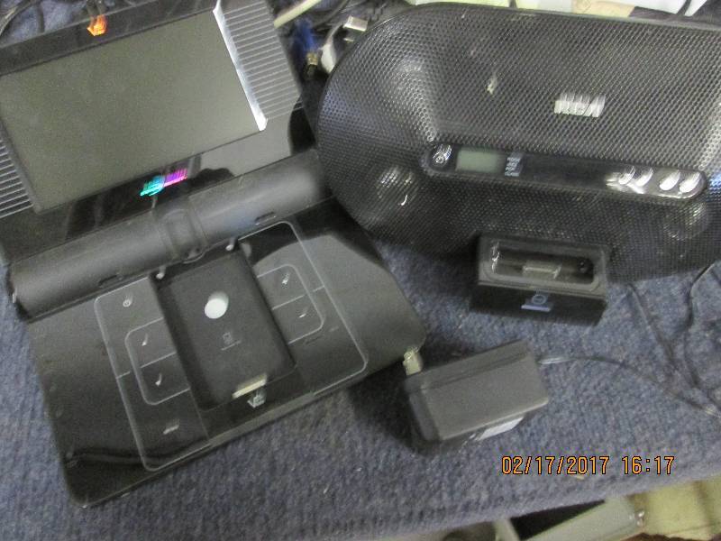 lot 79 image: 2 ipod radios...