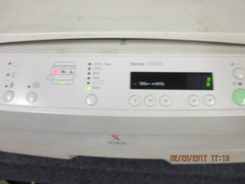 lot 99 image: xerox xc830 printer powers on ...